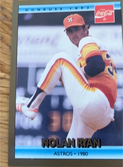 1992 Donruss Coca-Cola #14 Nolan Ryan Houston Astros — front