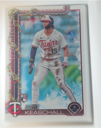 2025 Topps Holiday #H189 Luke Keaschall — front