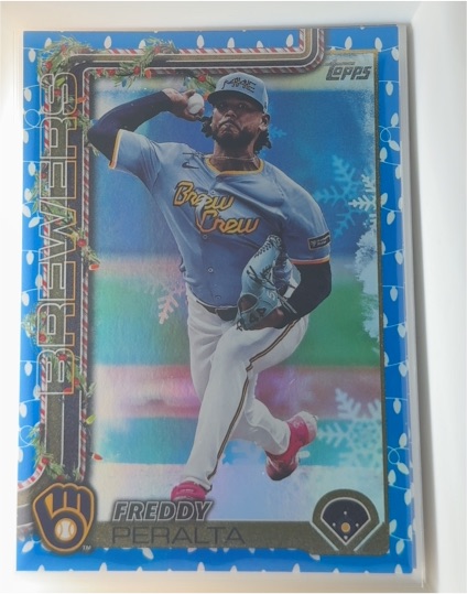 2025 Topps Holiday #H99 Freddy Peralta — front