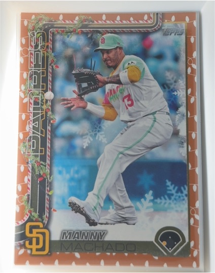 2025 Topps Holiday #H91 Manny Machado — front