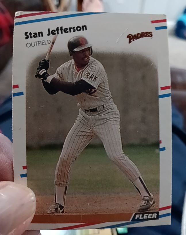 1988 Fleer #587 Stan Jefferson — front