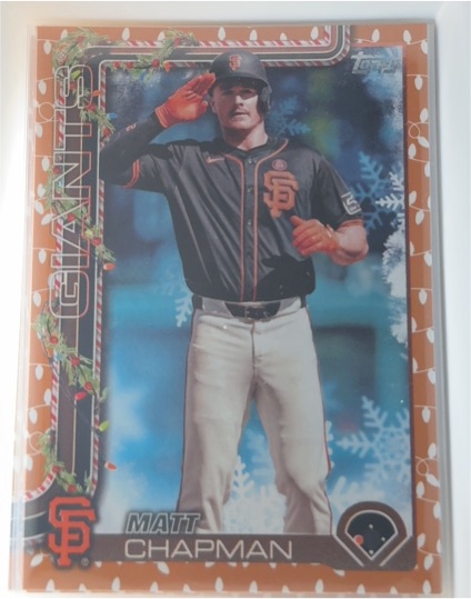 2025 Topps Holiday #H177 Matt Chapman — front