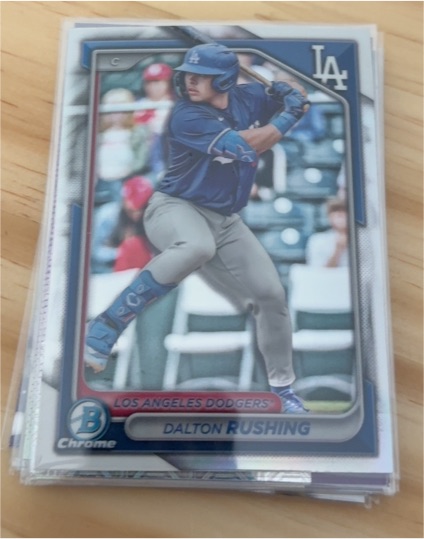 2024 Bowman Draft Chrome #BDC-46 Dalton Rushing — front