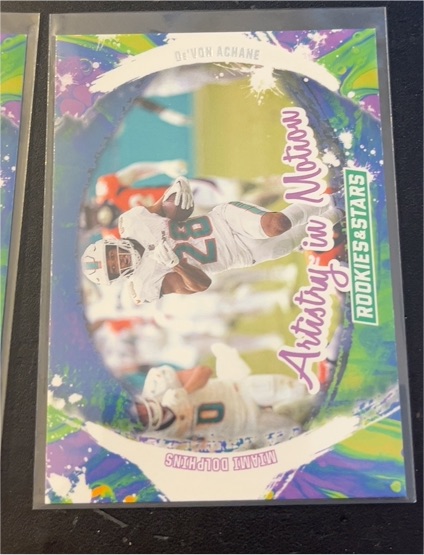 2024 Panini Rookies & Stars Artistry in Motion #AIM-DAE De'Von Achane — front