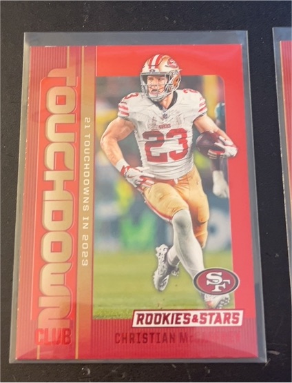 2024 Panini Rookies & Stars Touchdown Club #TC-CMY Christian McCaffrey — front