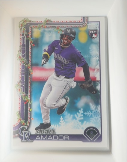 2025 Topps Holiday #H42 Adael Amador — front