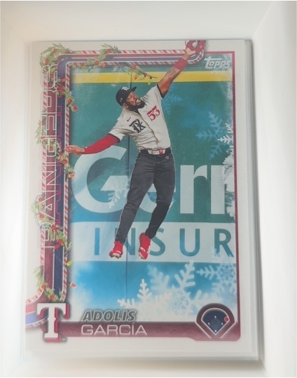 2025 Topps Holiday #H61 Adolis Garcia — front