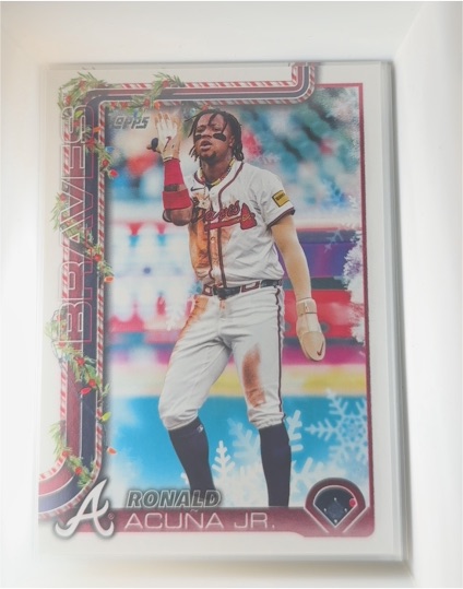 2025 Topps Holiday #H62 Ronald Acuña Jr. — front