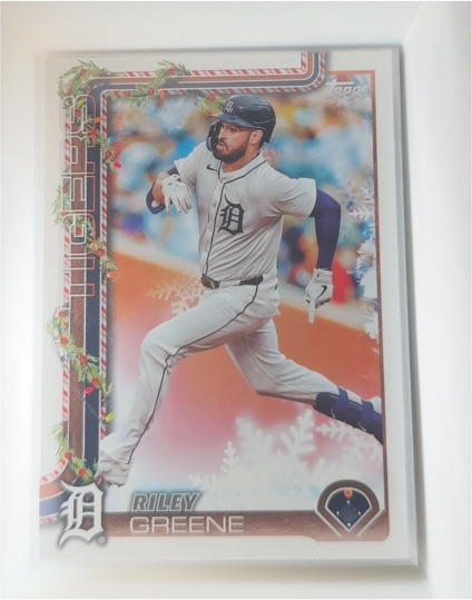 2025 Topps Holiday #H76 Riley Greene — front