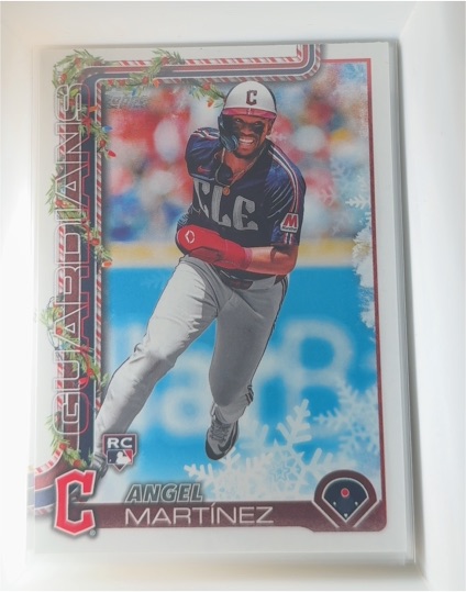 2025 Topps #27 Angel Martinez Rookie Cleveland Guardians — front
