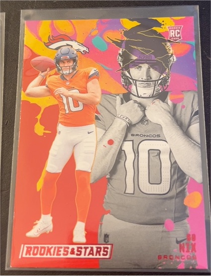 2024 Panini Rookies & Stars Rookie Exclusive #RE-BNX Bo Nix — front