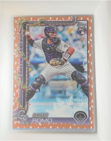 2025 Topps Holiday #H114 Drew Romo — front