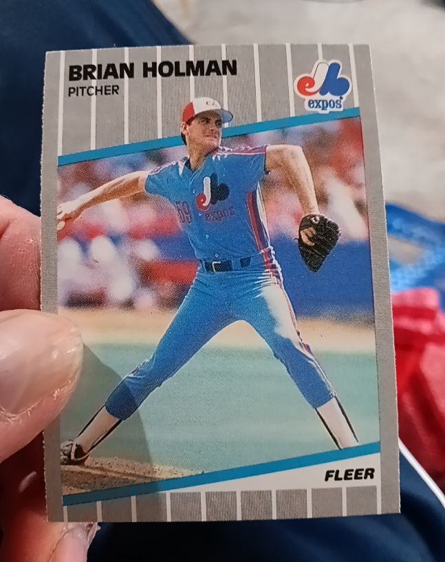 1989 Fleer #379 Brian Holman — front