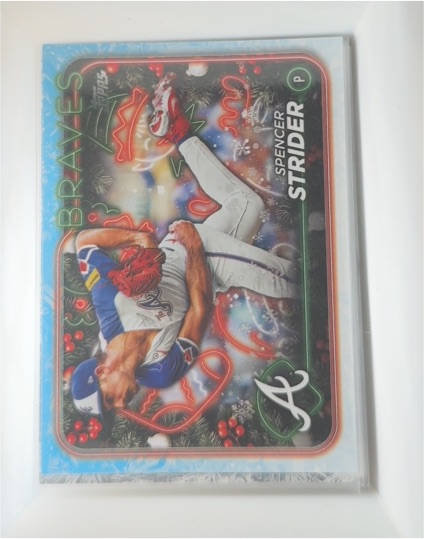 2024 Topps Holiday #H110 Spencer Strider — front