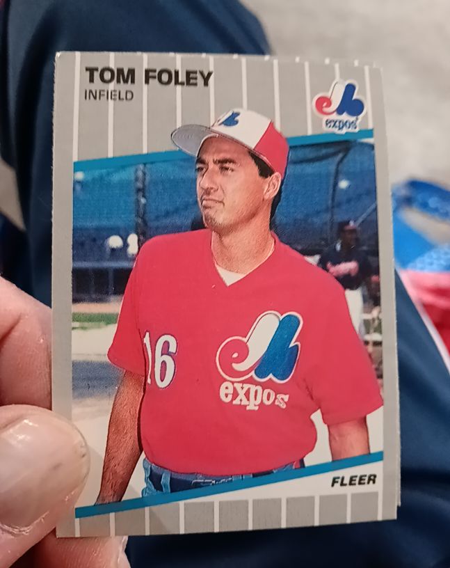 1989 Fleer #375 Tom Foley — front