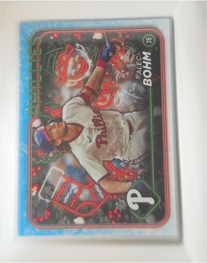 2024 Topps Holiday #H128 Alec Bohm — front