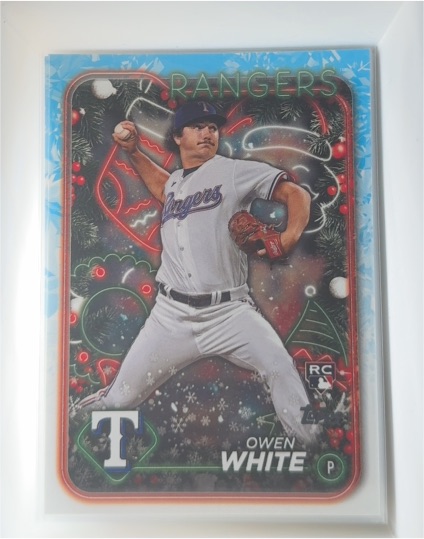 2024 Topps Holiday #H143 Owen White — front