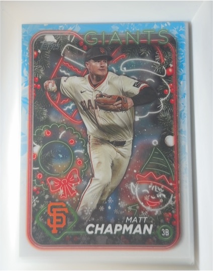 2024 Topps Holiday #H26 Matt Chapman — front