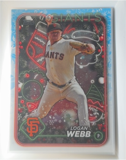 2024 Topps Holiday #H122 Logan Webb — front