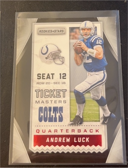 2016 Panini Rookies & Stars #10 Andrew Luck Ticket Masters — front