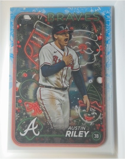 2024 Topps Holiday #H172 Austin Riley — front