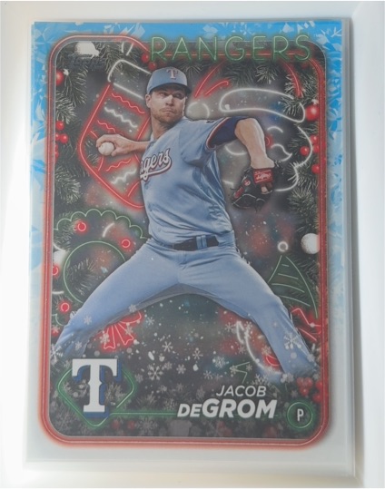 2024 Topps Holiday #H177 Jacob deGrom — front