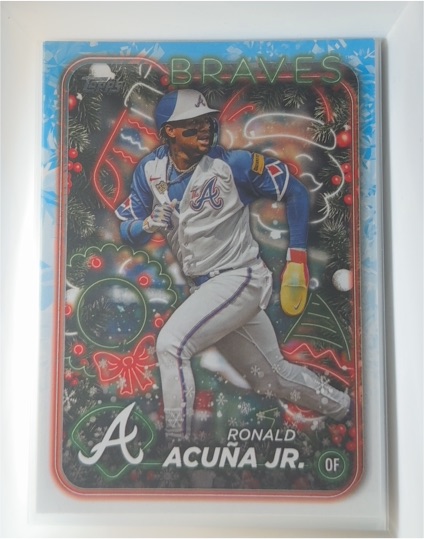 2024 Topps Holiday #H100 Ronald Acuña Jr. — front