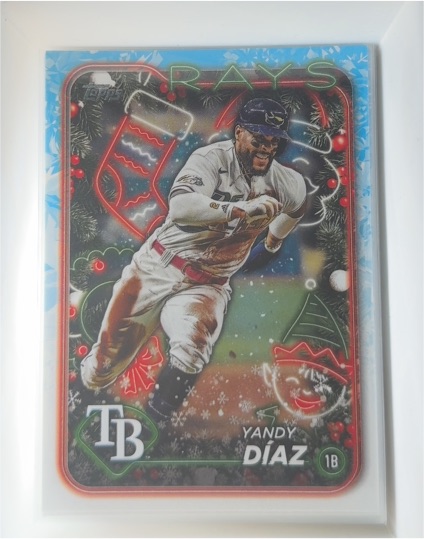 2024 Topps Holiday #H17 Yandy Díaz — front
