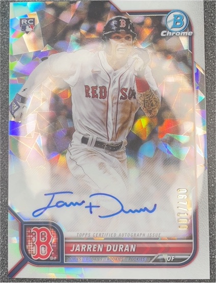 2022 Bowman Chrome #84 Jarren Duran — front