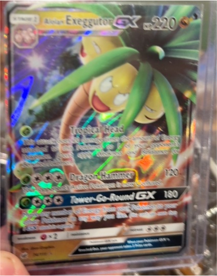 2017 Pokemon Sun & Moon Crimson Invasion #74 Alolan Exeggutor GX — front