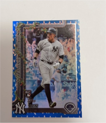 2025 Topps Holiday #H8 Ben Rice — front