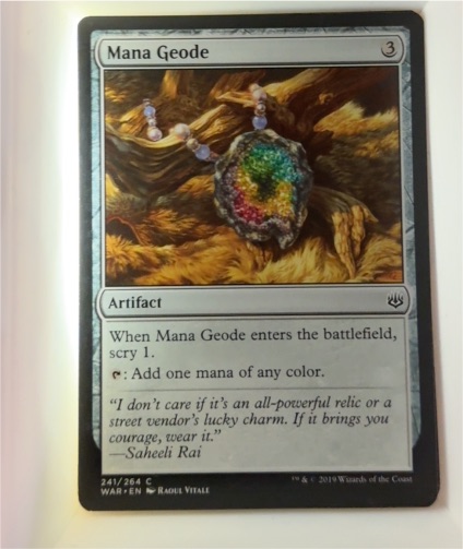 2019 War of the Spark #241 Mana Geode — front