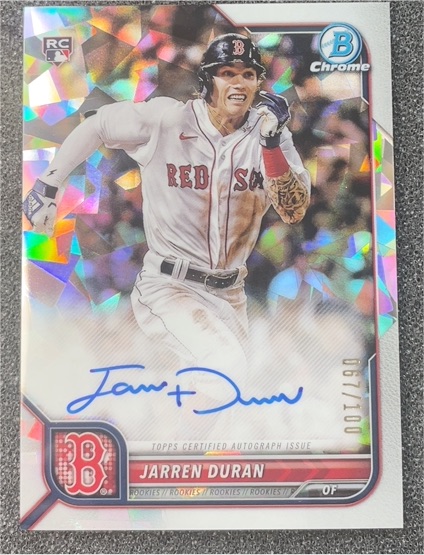 2022 Bowman Chrome #84 Jarren Duran — front