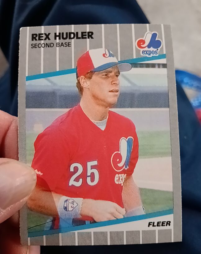 1989 Fleer #380 Rex Hudler — front