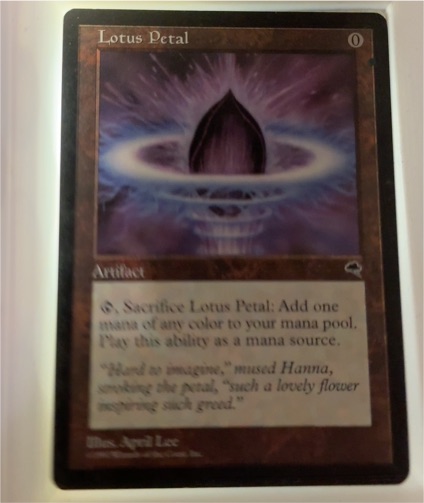 1997 Magic: The Gathering Lotus Petal — front