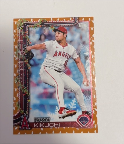 2025 Topps Holiday #H59 Yusei Kikuchi — front