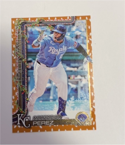 2025 Topps Holiday #H116 Salvador Perez — front