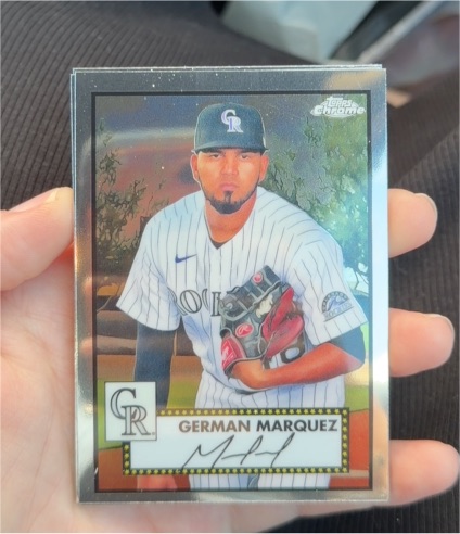 2021 Topps Chrome Platinum Anniversary #387 German Marquez — front
