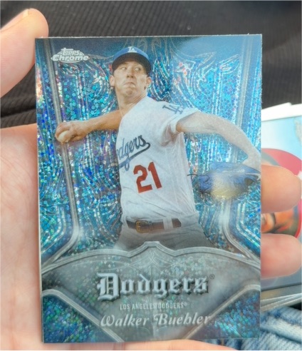 2022 Topps Chrome Pinstriped #P-25 Walker Buehler — front