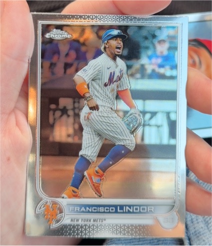 2022 Topps Chrome #166 Francisco Lindor — front