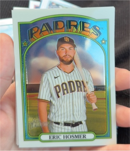 2021 Topps Heritage #649 Eric Hosmer — front