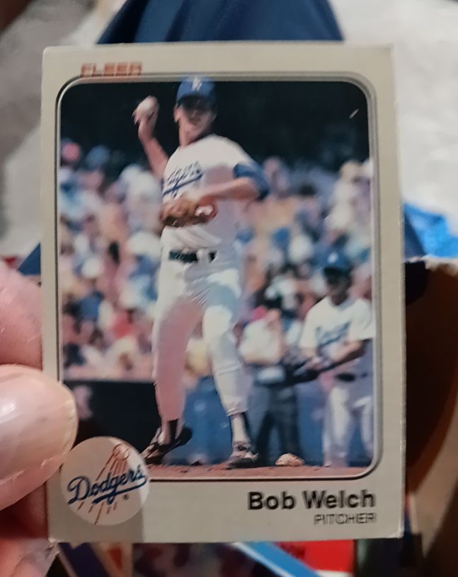 1983 Fleer #225 Bob Welch — front