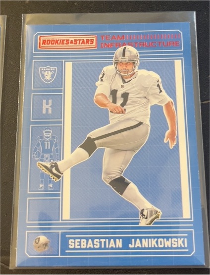 2016 Panini Rookies & Stars Team Infrastructure Sebastian Janikowski — front