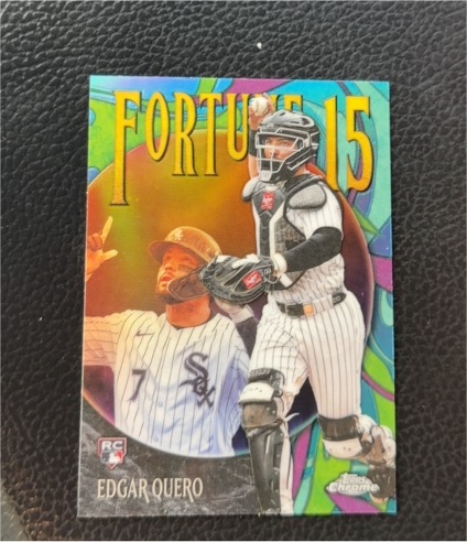 2025 Topps Chrome Update #F15-22 Edgar Quero Fortune 15 — front