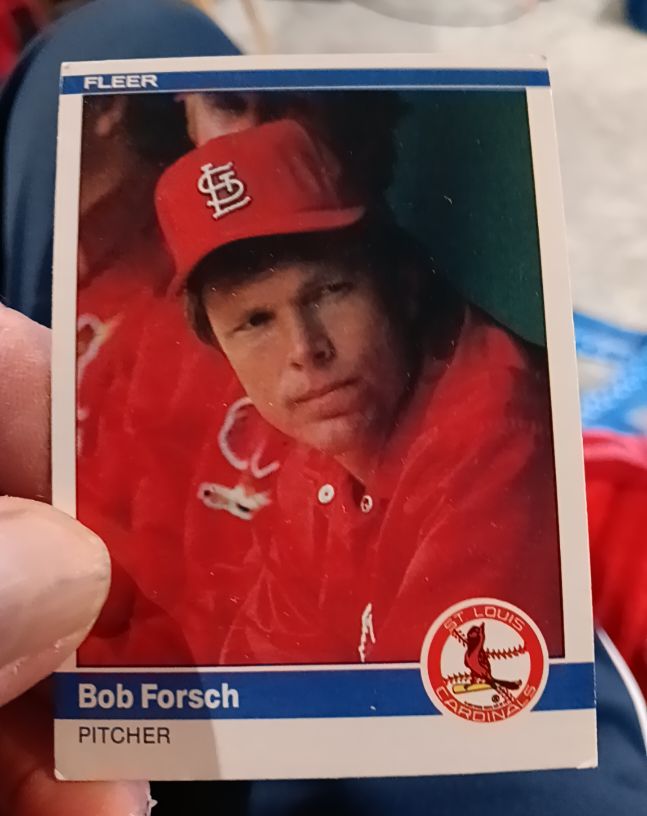 1984 Fleer #322 Bob Forsch — front