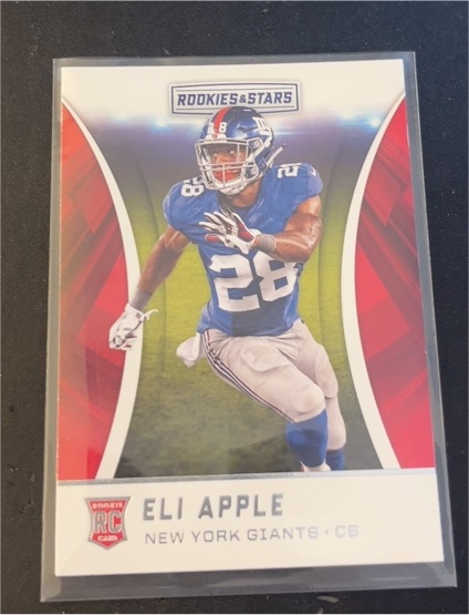 2016 Panini Rookies & Stars Eli Apple Rookie Card — front
