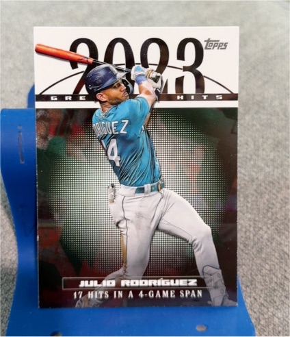 2024 Topps Series 1 2023 Greatest Hits #23GH-17 Julio Rodriguez — front