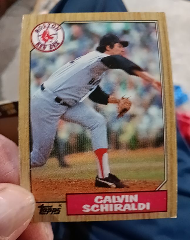 1987 Topps #94 Calvin Schiraldi Boston Red Sox — front