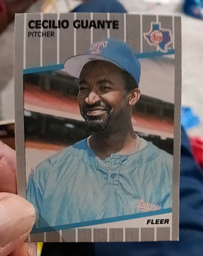 1989 Fleer #519 Cecilio Guante — front