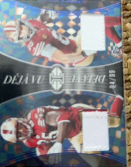 2024 Panini Illusions Déjà Vu #DV-SF Joe Montana Brock Purdy — front